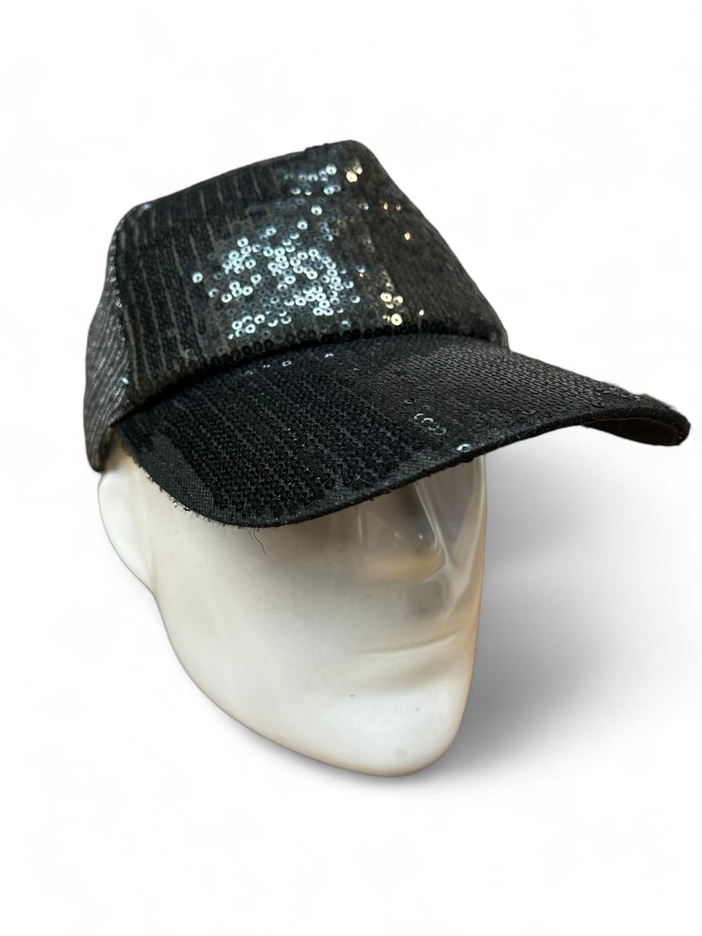 Gorra lentejuelas negra