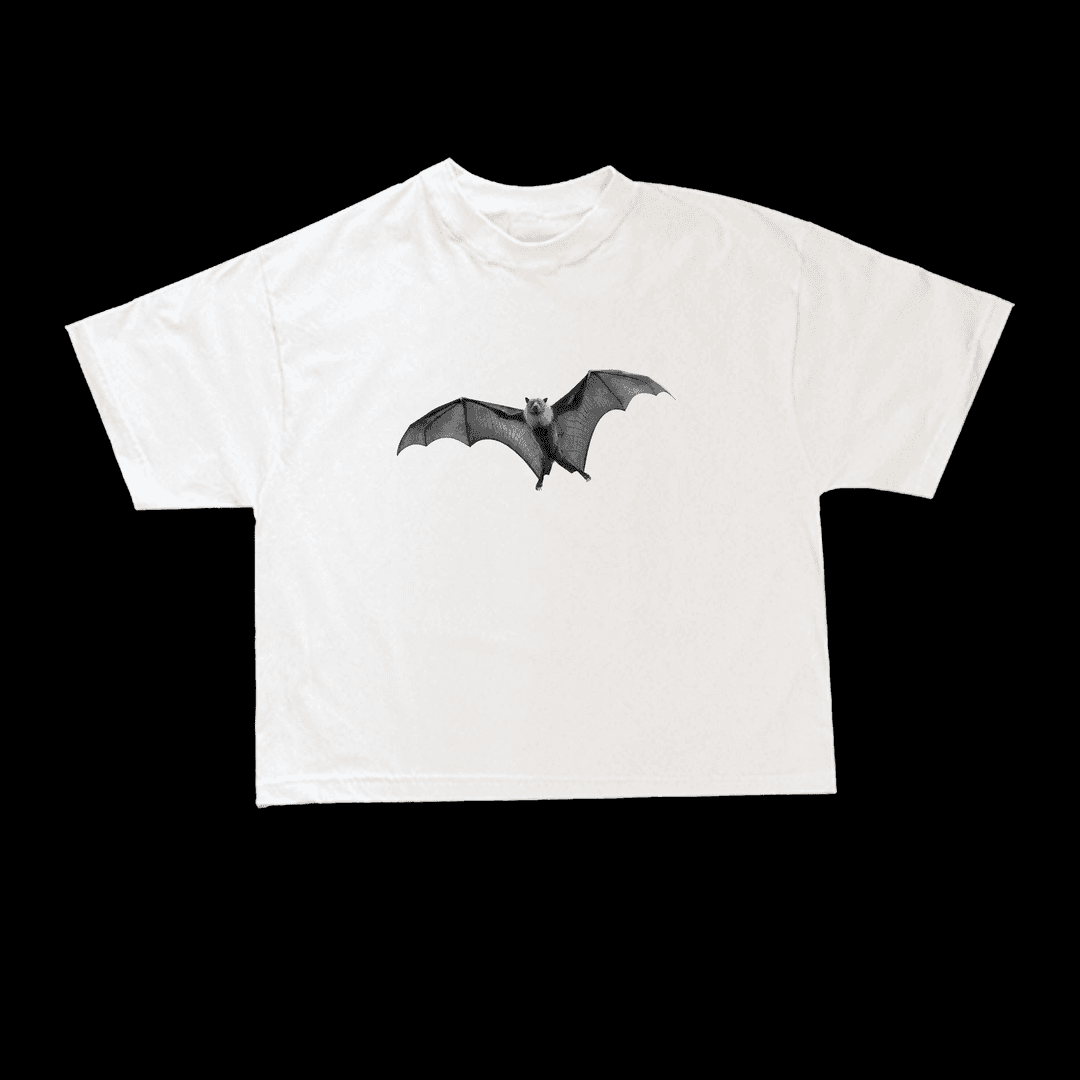 Remera corte boxy estampada // MURCIÉLAGO