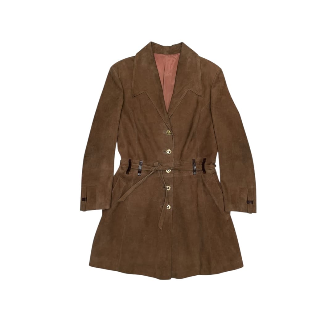 Saco de cuero marron