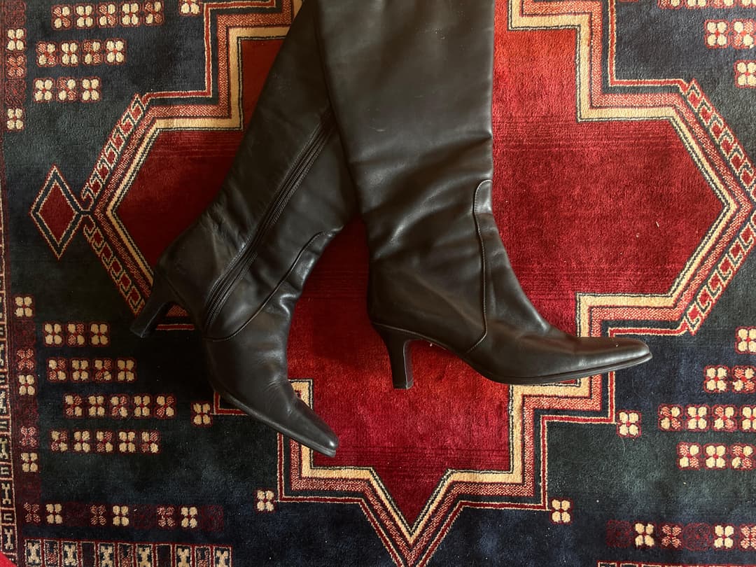 Botas de cuero altas