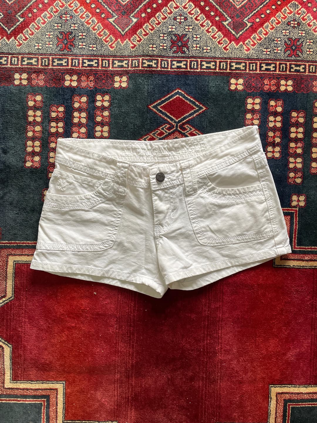 Short tiro bajo blanco